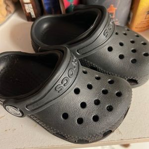 Black baby crocs